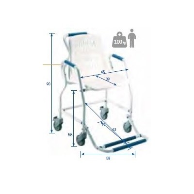 SILLA DE RUEDAS PARA LA DUCHA IRATI