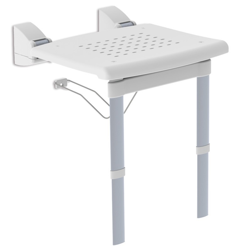 Asiento abatible para ducha con patas