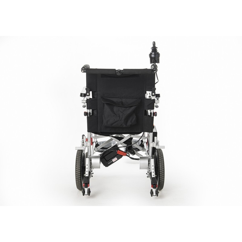 Alquiler de silla de ruedas eléctrica plegable super ligera con mando para el acompañante.