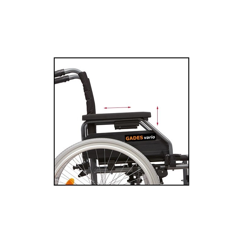 Silla de ruedas Gades Vario ligera plegable.  Barcelona